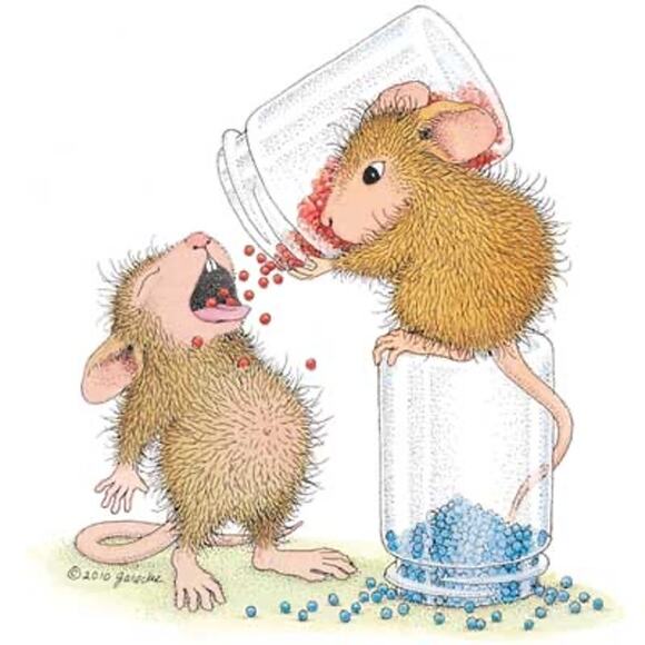 House Mouse Stamp Balanced Diet Stampabilities House-mouse Mounted Rubber Stamp - Picture 1 of 11